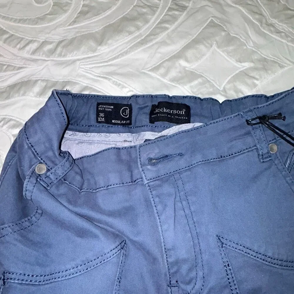 Jeckerson designer boys blue pants sz 10